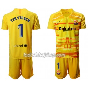 FC Barcelona Målmands Fodboldsæt TER STEGEN 1 Børn II 2019-20 S/S (+ Korte bukser)